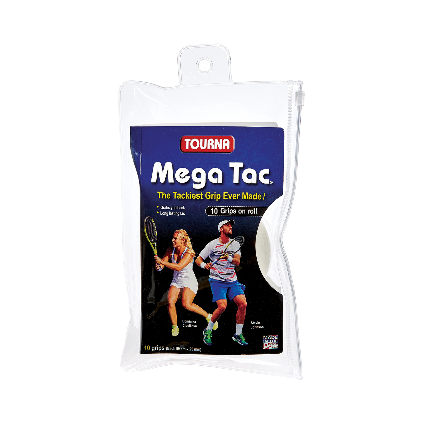 Tourna Mega Tac-10 Pack White